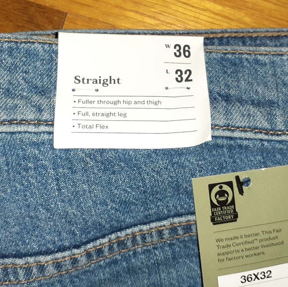 NEW Goodfellow & Co Straight Flex Jeans Mislabeled 36x32 Measure 35x29.5 NWT - Picture 3 of 7